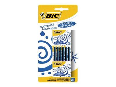 1 Blister de 24 Cartouches courtes Internationales - Encre Bleu effaçable