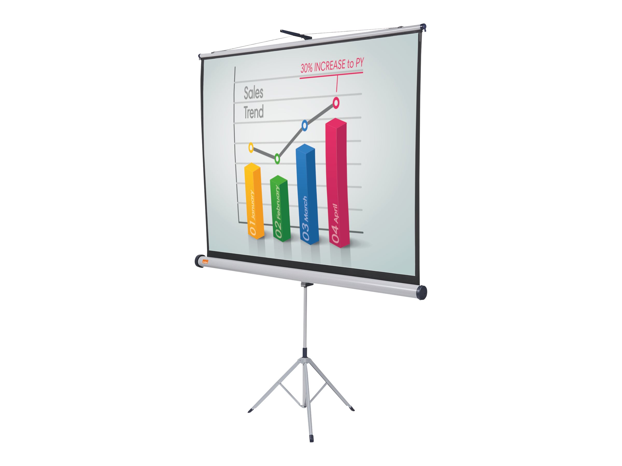 1 Écran trépied format 16/10 150 x 100 cm