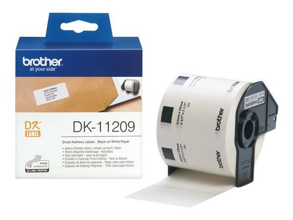 1 Rouleau d'étiquettes QL BROTHER 29x62mm 800 étiquettes DK11209