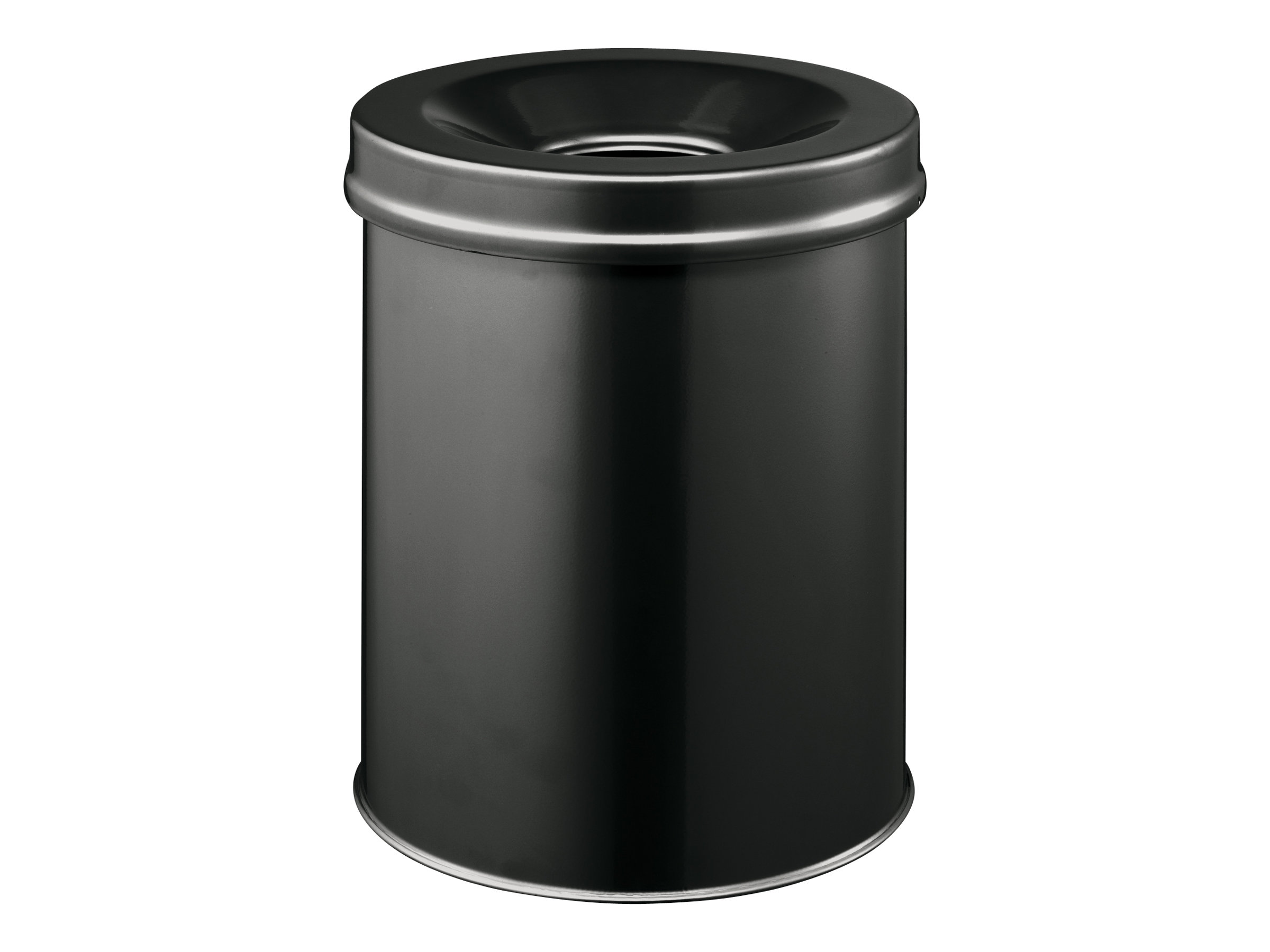 1 Corbeille à papier anti-feu 15 litre noir