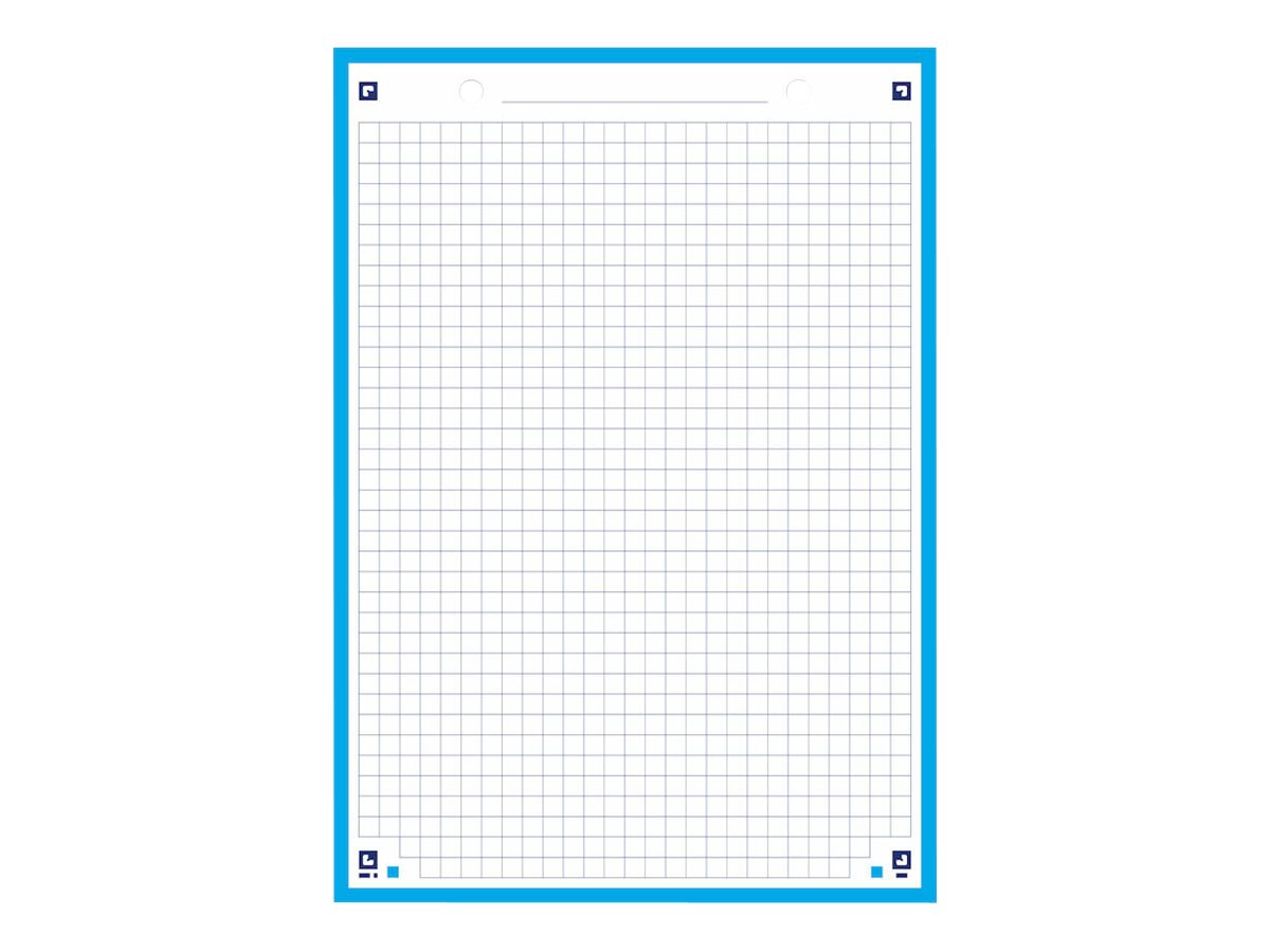 1 Bloc de 30 feuilles de fiches bristol bleues A5 5x5