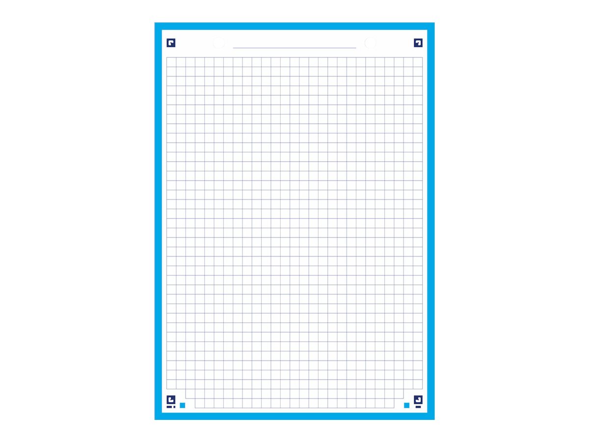 1 Bloc de 30 feuilles de fiches bristol bleues A5 5x5