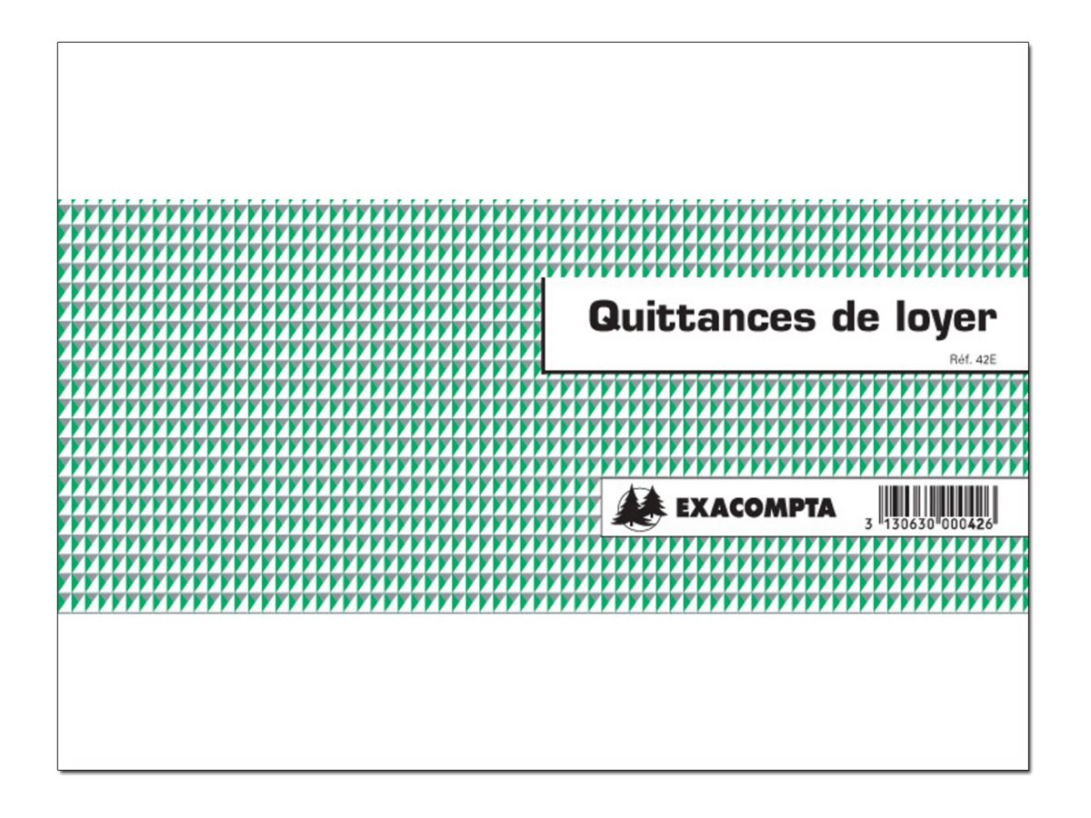 1 Manifold imprimé quittances de loyer 50 feuillets