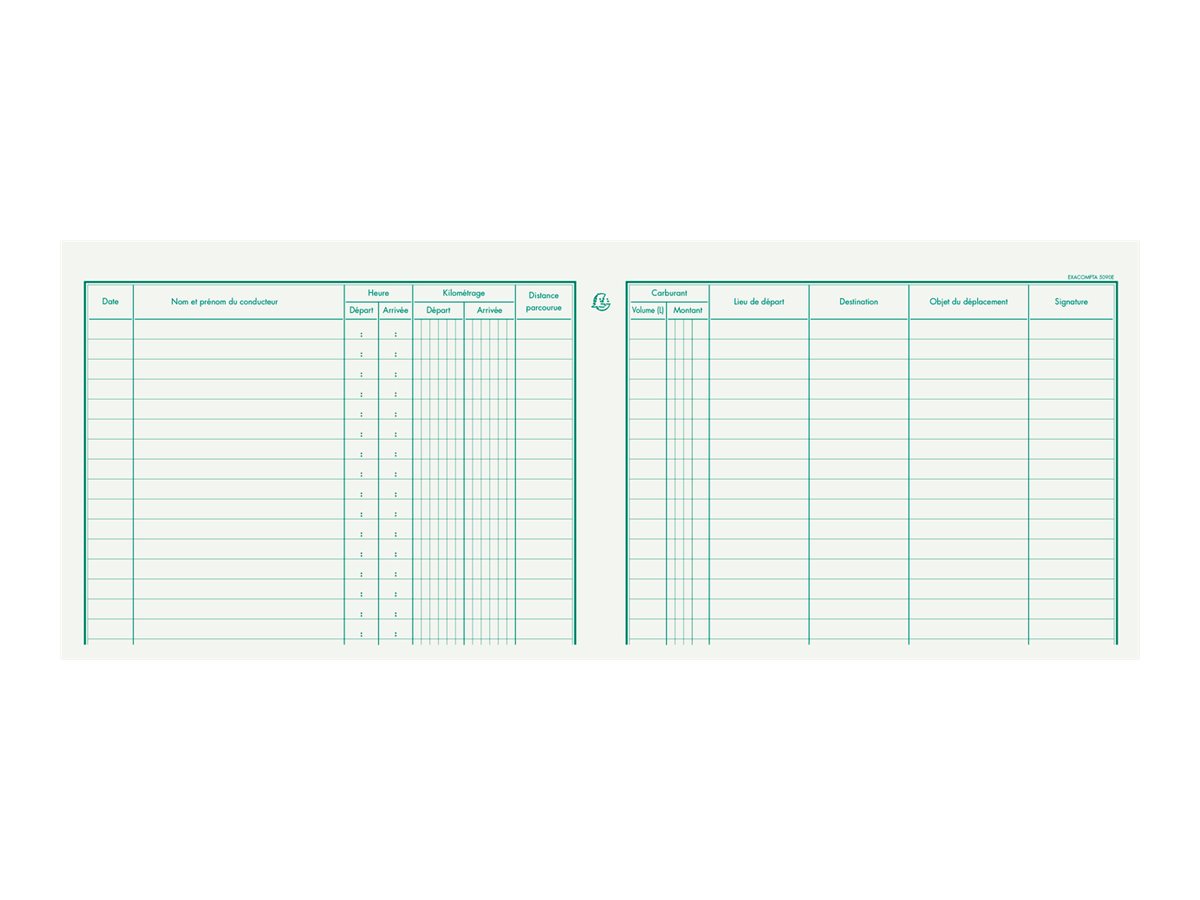 1 Carnet de bord pour suivi de deplacement vehicule