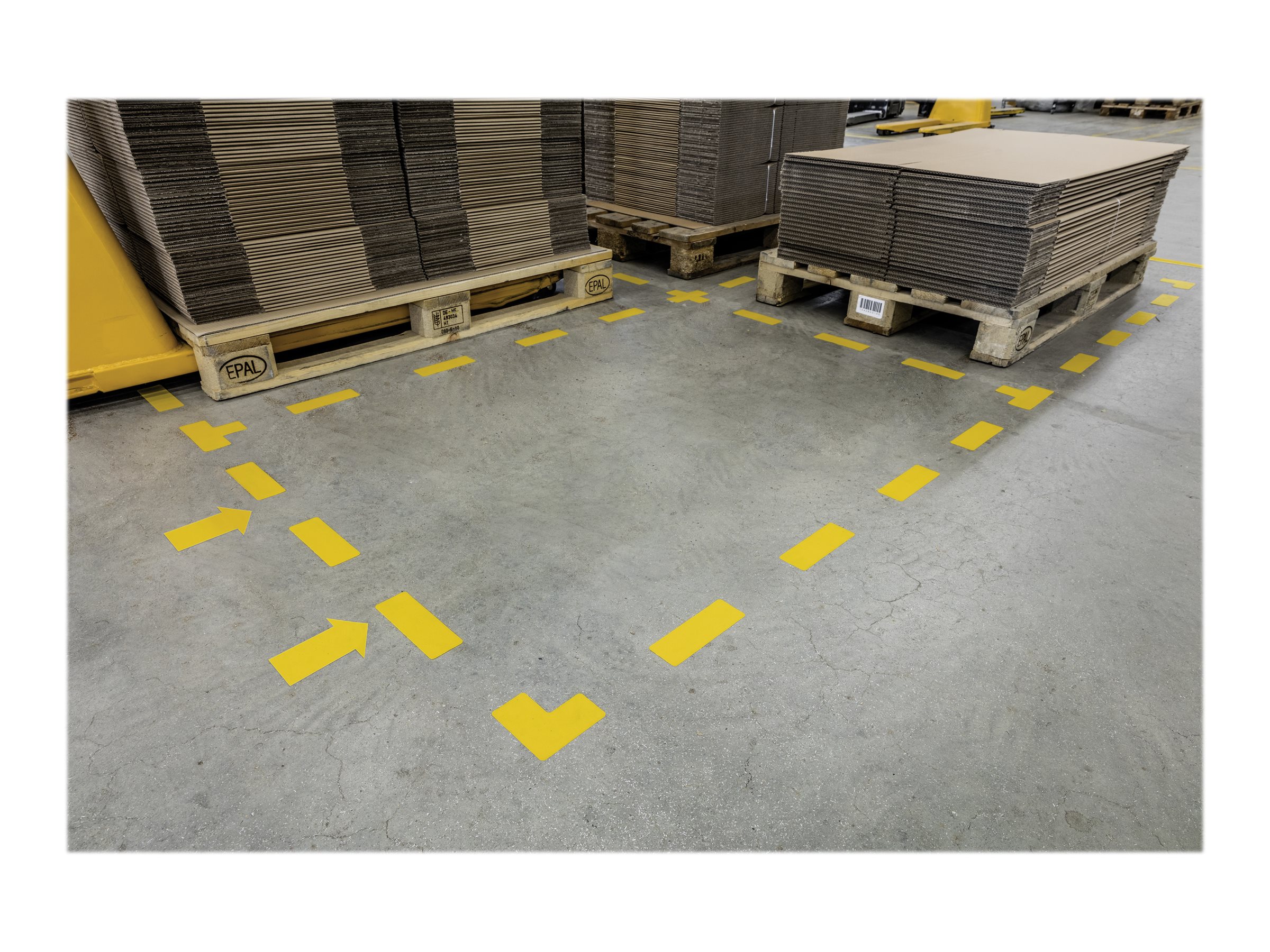 1 Sachet de 10 Adhésif de marquage au sol en forme deT