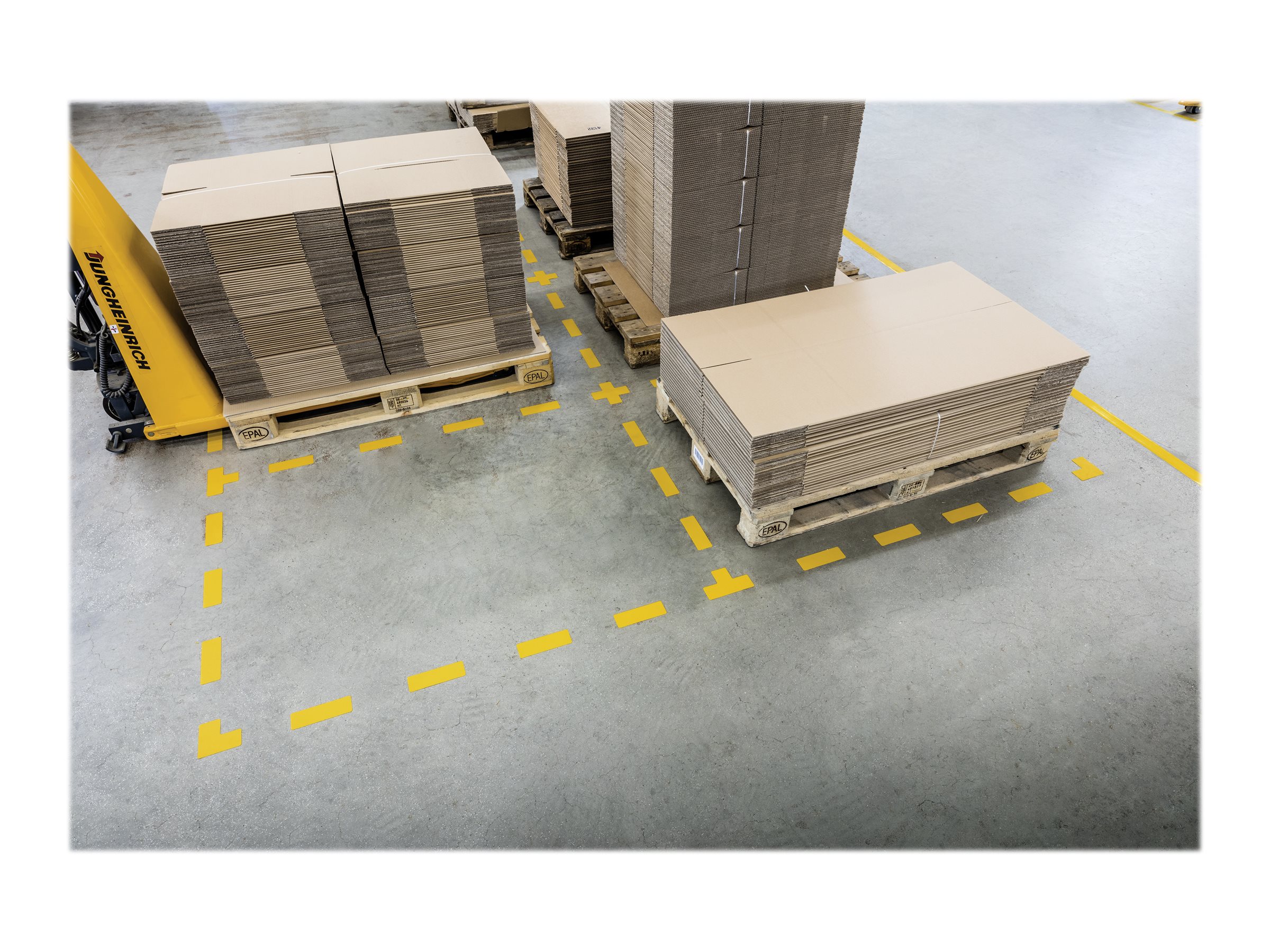 1 Sachet de 10 Adhésif de marquage au sol en forme deT