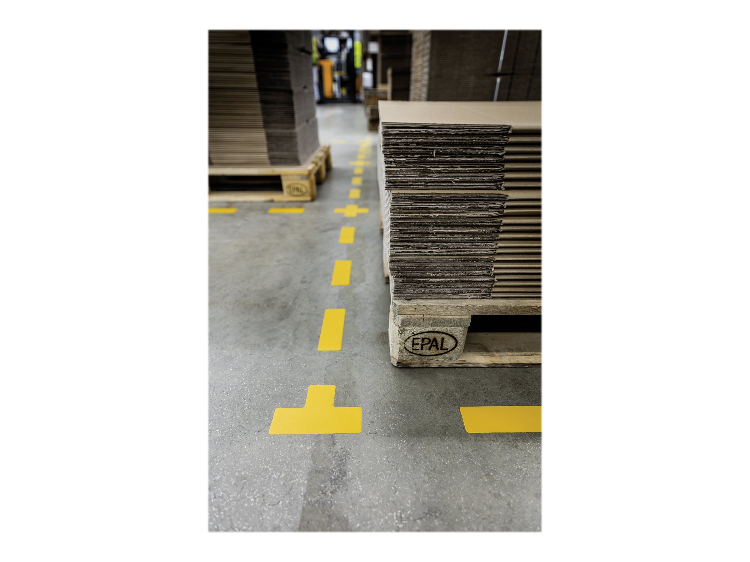 1 Sachet de 10 Adhésif de marquage au sol en forme deT