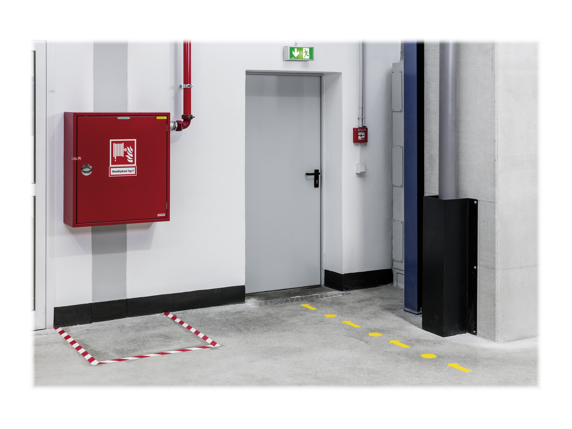 1 Sachet de 10 Adhésifs de marquage au sol en forme de flèche