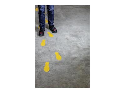 1 Sachet de 5 Adhésifs de marquage au sol paires depieds X5
