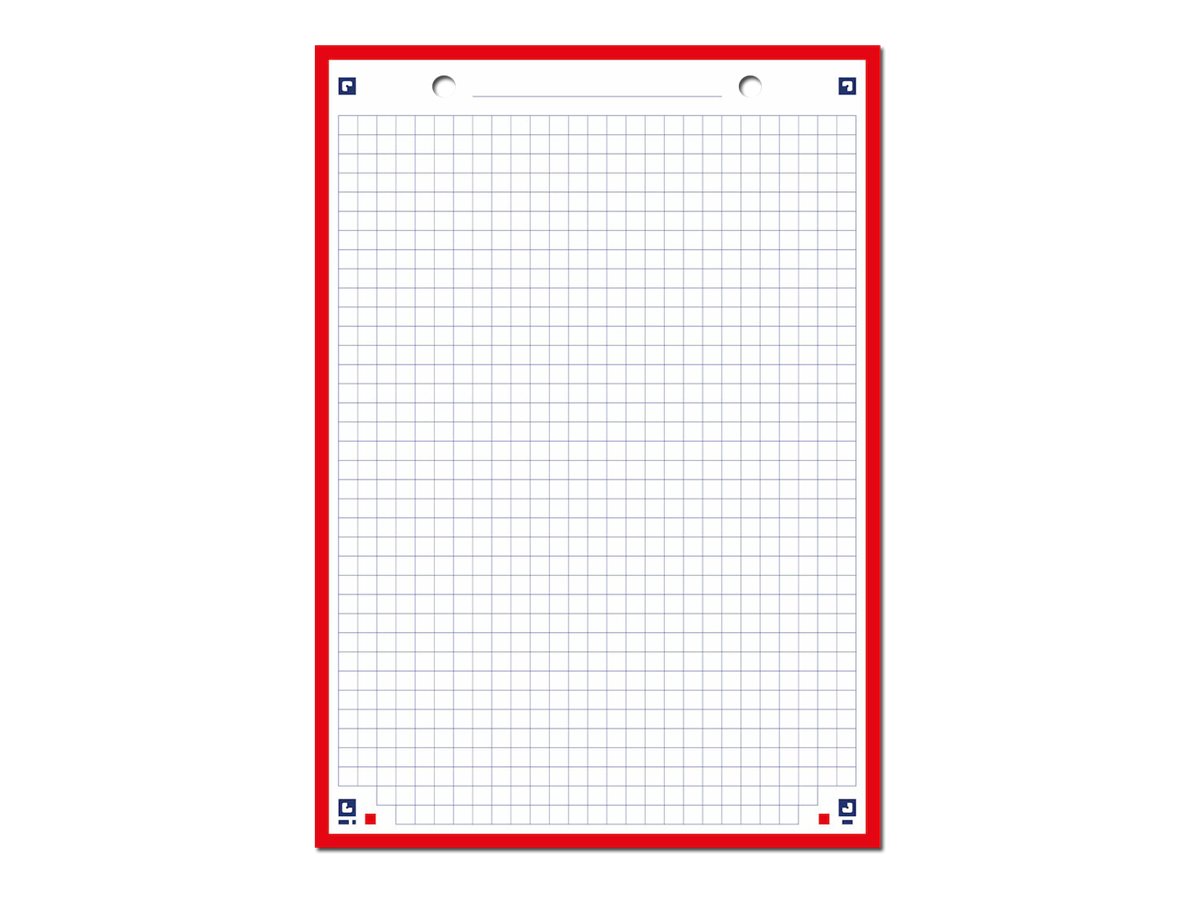 1 Bloc 30 feuilles de fiches bristol rouge A5 5x5