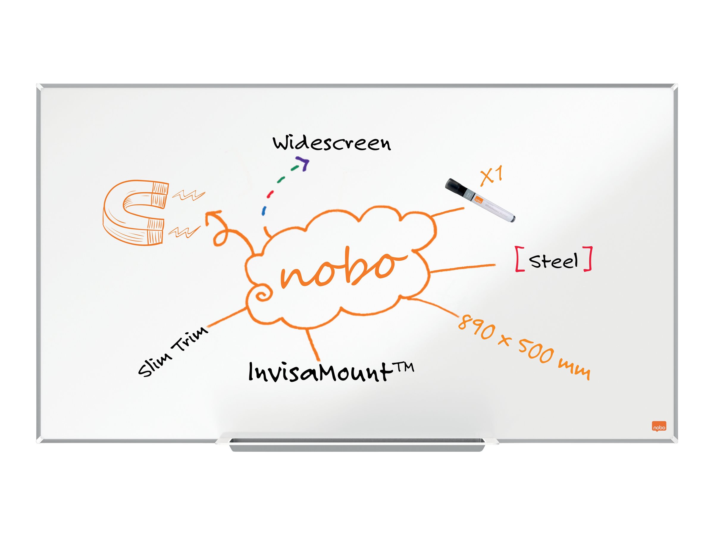 1 Tableau blanc Widescreen 40" Nano Clean Impression Pro
