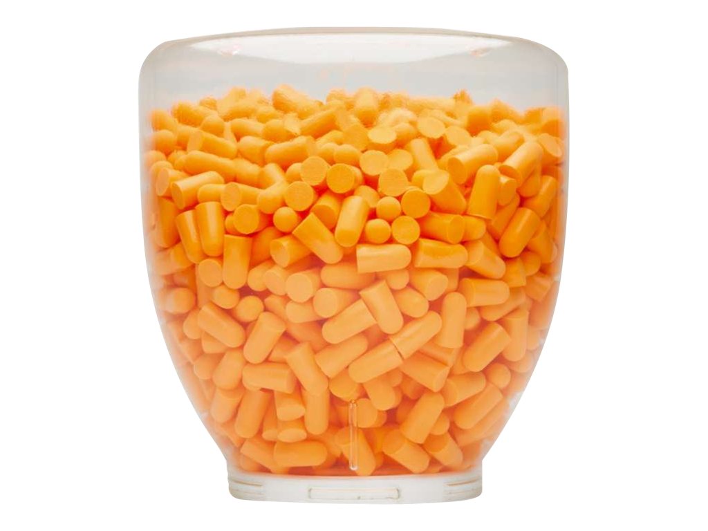 1 Boite de 200 Bouchons d'oreilles souples roulés jaune fluo