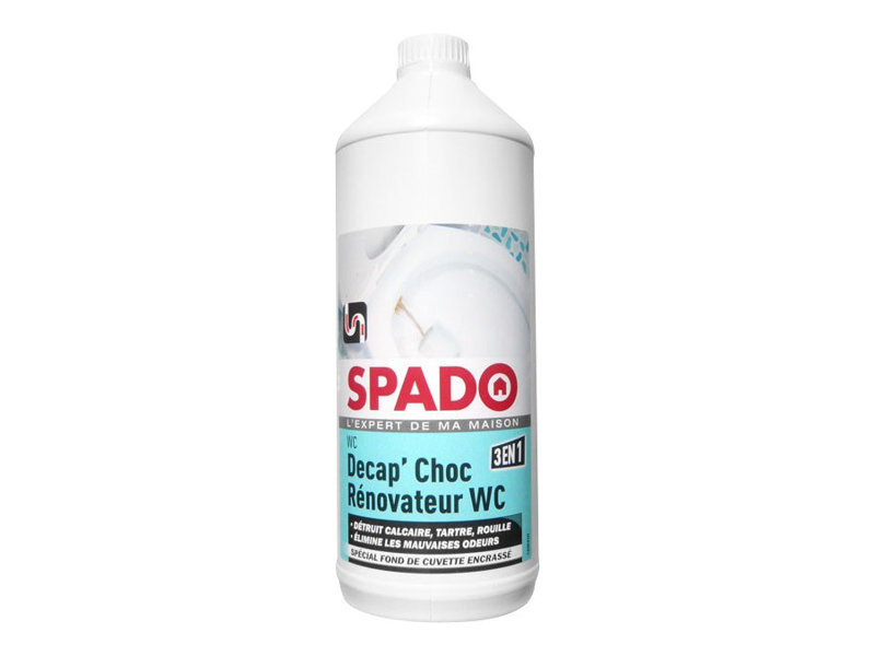 1 Flacon 1 litre de Décap' choc rénovateur WC SPADO