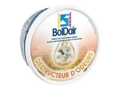 1 Pot de gel solide destructeur d'odeur BOLDAIR fleur d'oranger 300g