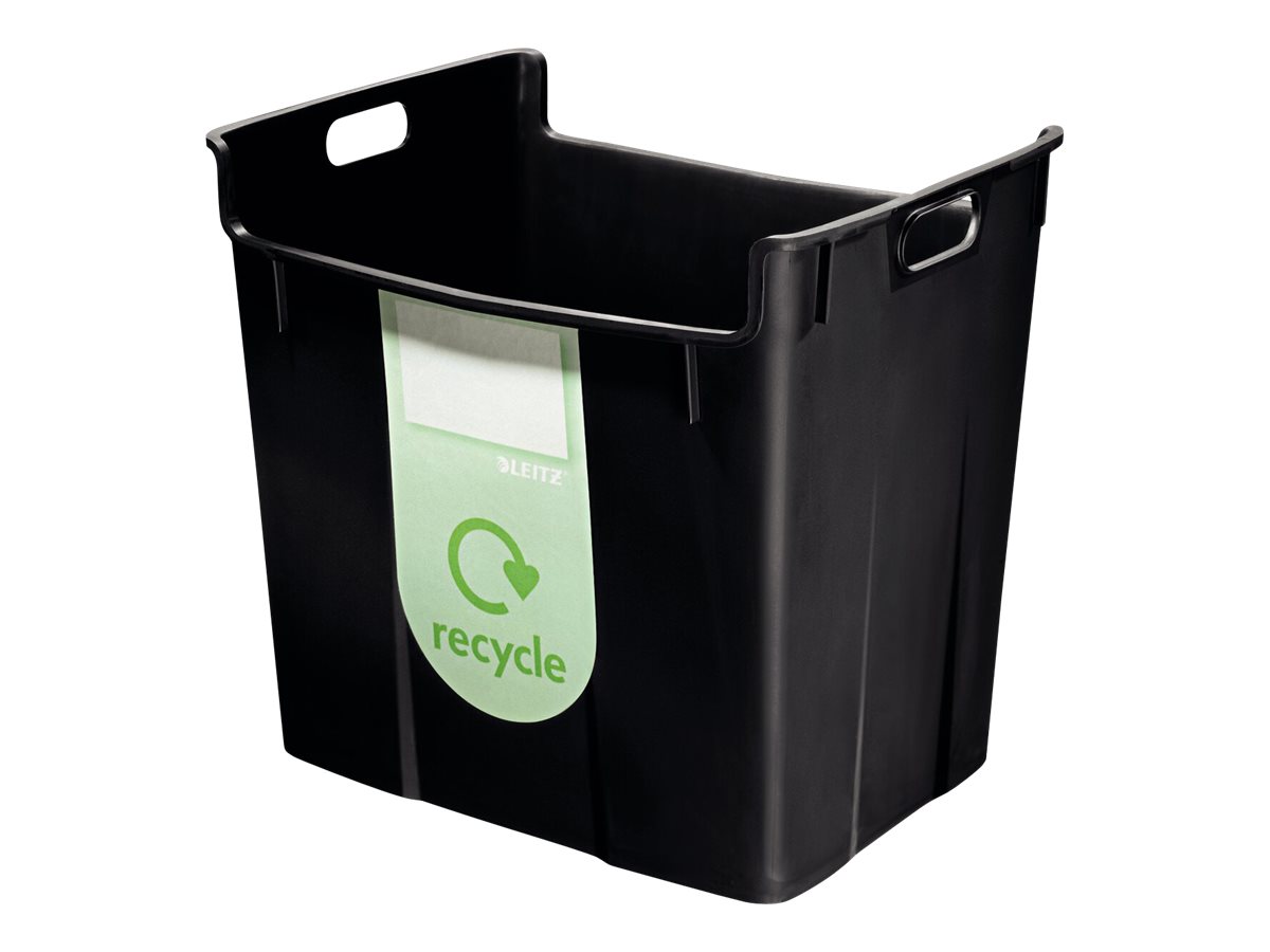 1 Corbeille à papier LEITZ - 40  litres en plastique  -  noir