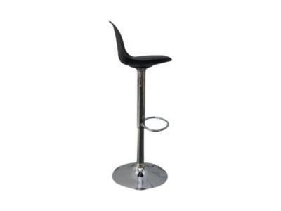 1 Carton de 2 Tabourets BOBBA pied alu assise noire