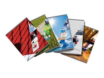 1 Cahier broché AURORA A5 - 4x8 avec marge - 80g - 72 pages