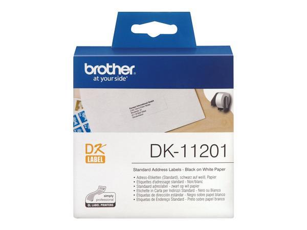 1 Rouleau d'étiquettes QL BROTHER 29x90mm 400 étiquettes DK11201