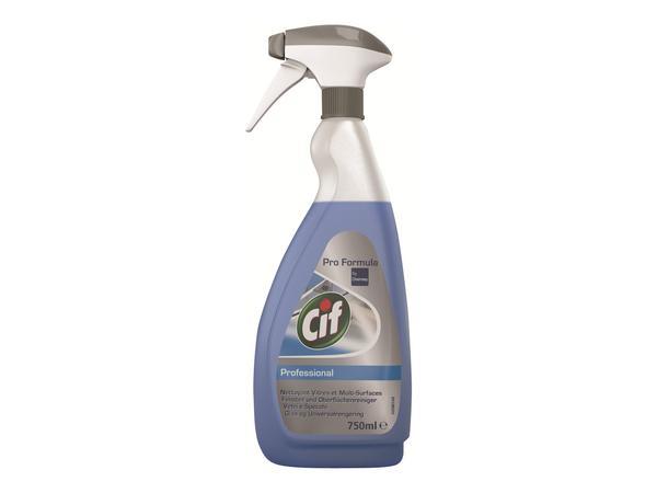 1 Vaporisateur 750 ml CIF Nettoyant vitres et surfaces pro