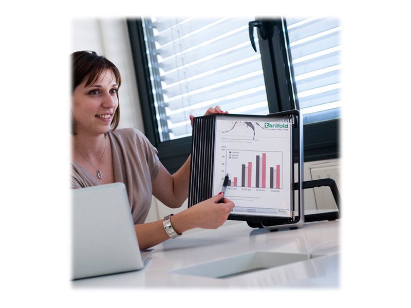 1 Ensemble Pupitre Veo 10 poches A4 PP noires