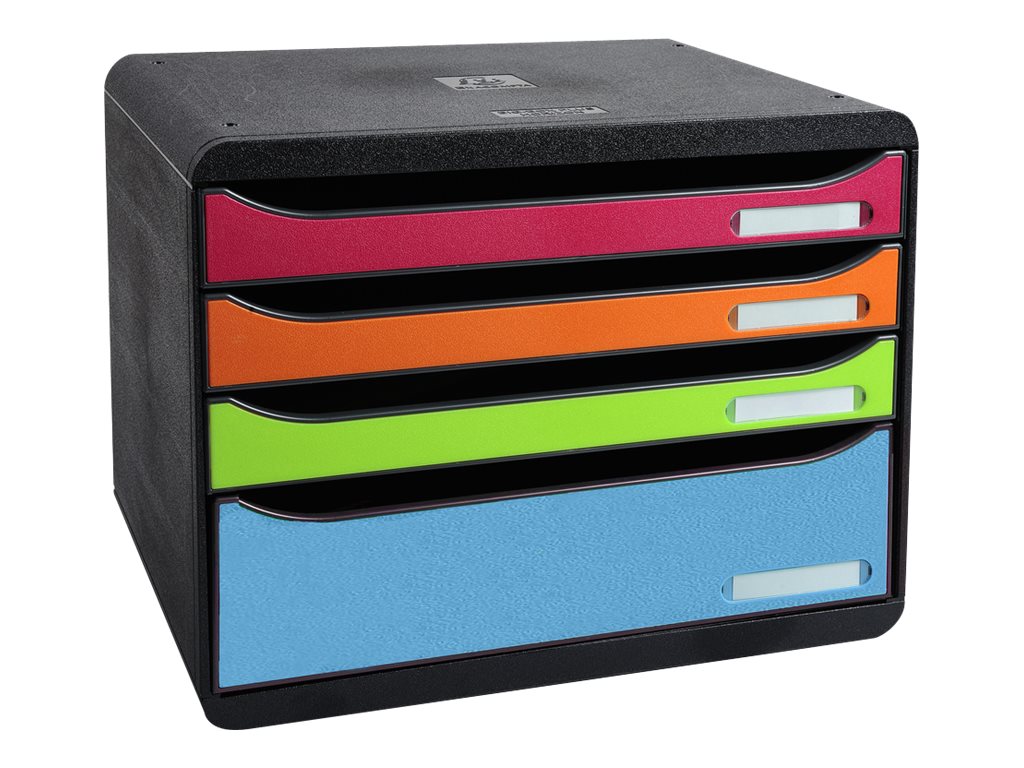 1 Module de classement 4 tiroirs assortis Store, corps noir