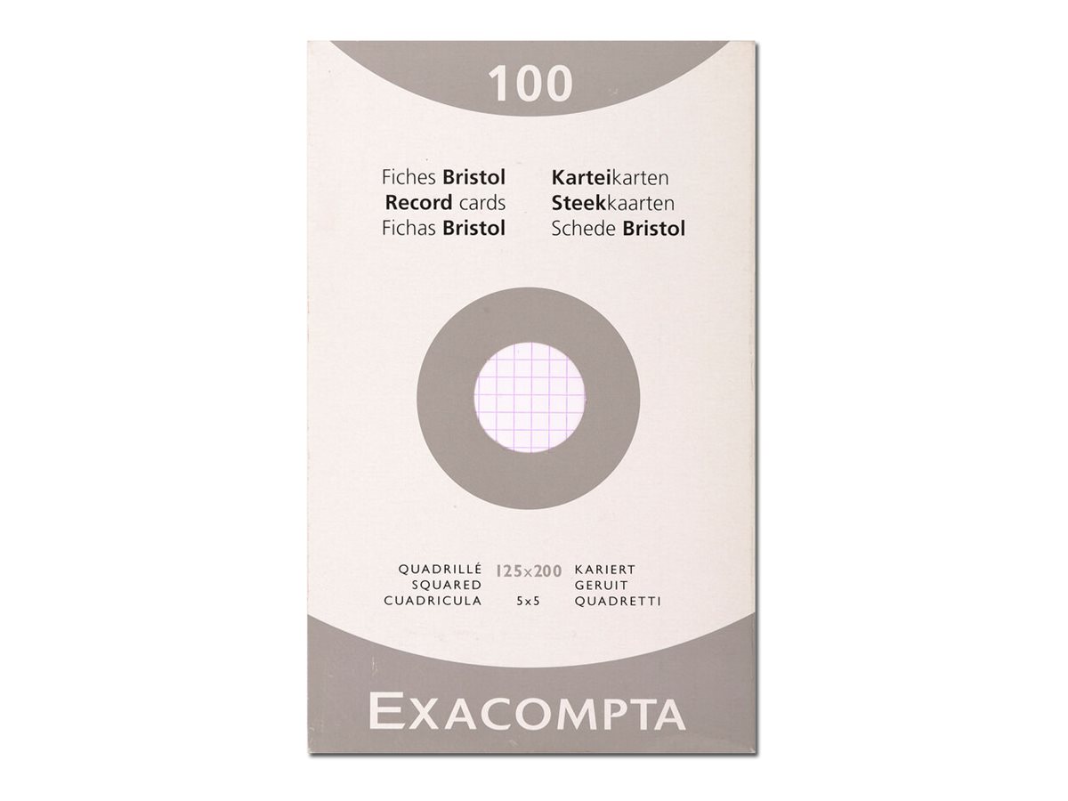 1 Étui 100 feuilles de bristol blanc 125/200 5X5