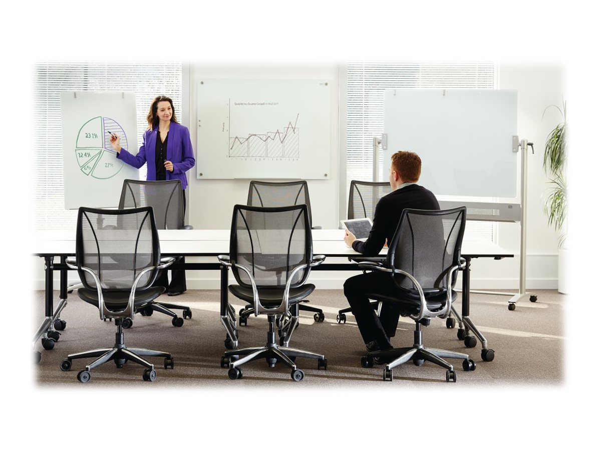 1 Chevalet mobile verre blanc brillant