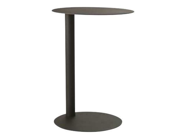 1 Table d'appoint ronde EasyDesk gris anthracite diam 40 cm