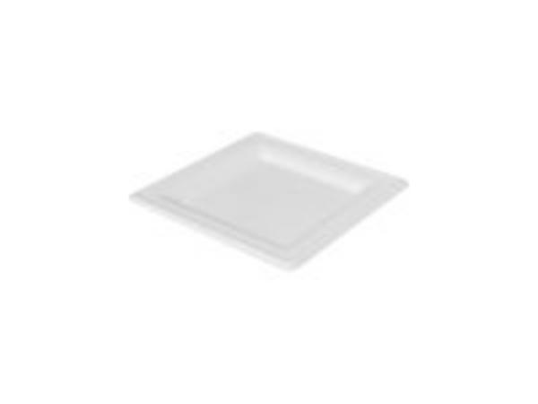 1 Lot de 50 Assiettes biodégradables carrées 20 cm