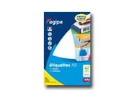 1 Etui de 16 Planches d'étiquettes multi-usages 48,5x18,5 mm, blanc - 448 étiq