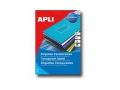 1 Etui de 20 Planches d'étiquettes transparentes 63,5x38,1 mm, 420 étiq/boîte