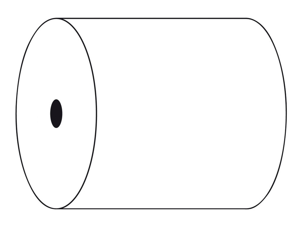 1 Lot de 10 Bobines de papier pour caisses et terminaux point de vente 80X80X12