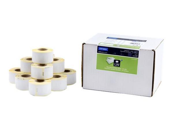 1 Boite de 24 Rouleaux de 130 étiquettes blanches 28x89mm pour DYMO Label Writer