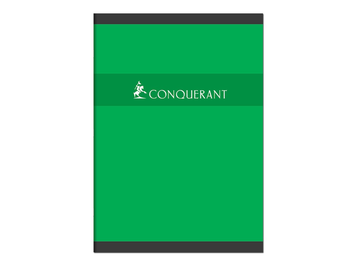 1 Cahier agrafé CONQUERANT 70g, A4, Seyès,192 pages, assortis