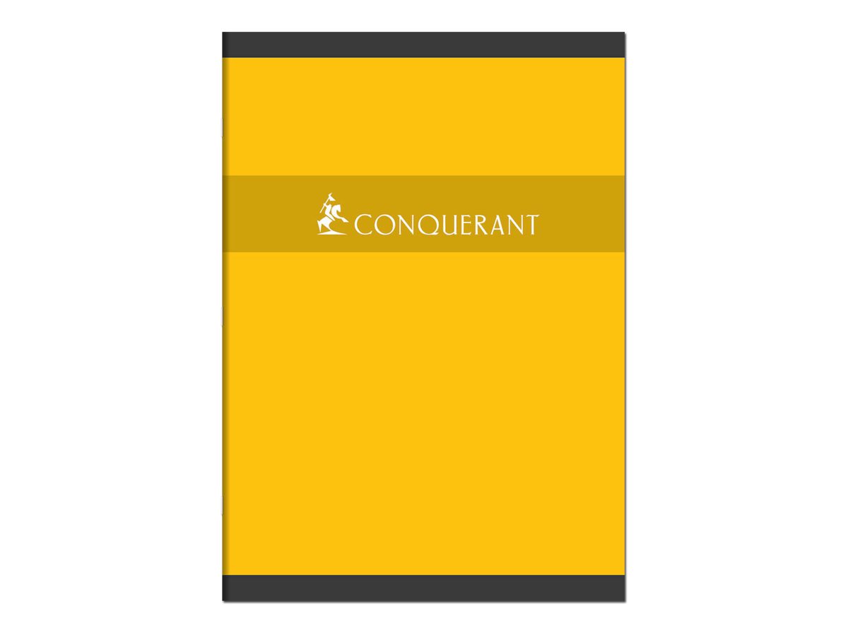 1 Cahier agrafé CONQUERANT 70g, A4, Seyès,192 pages, assortis