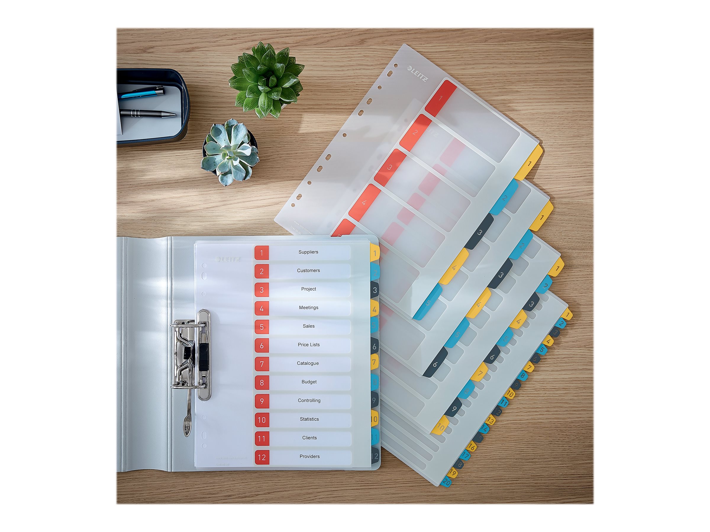 1 Jeu d'intercalaires imprimables LEITZ - A4 - 12 onglets