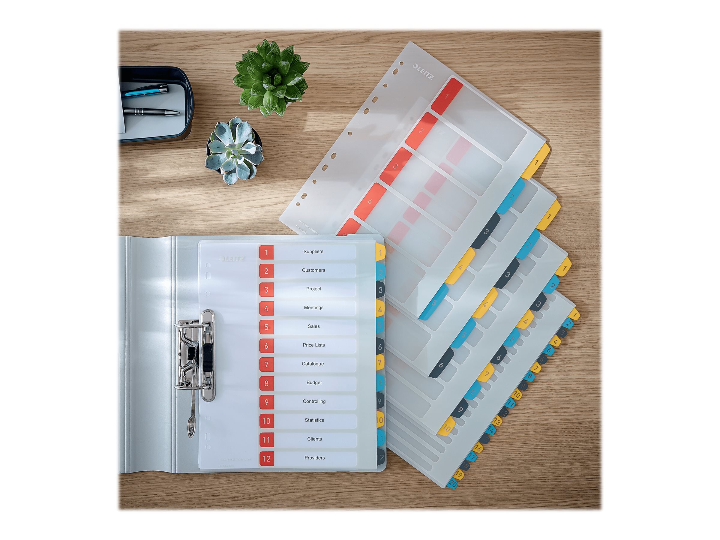 1 Jeu d'intercalaires imprimables LEITZ - A4 - 12 onglets