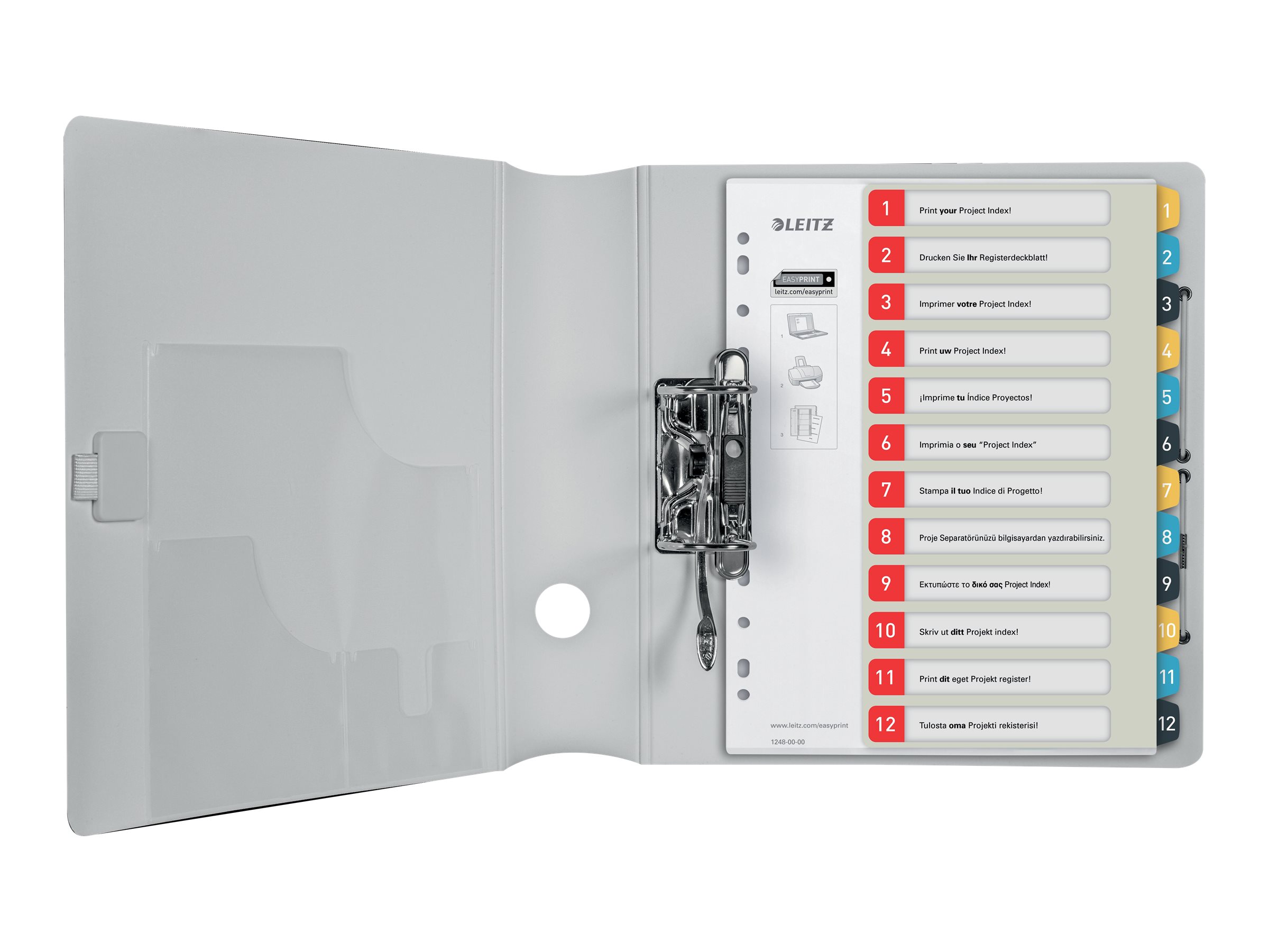 1 Jeu d'intercalaires imprimables LEITZ - A4 - 12 onglets