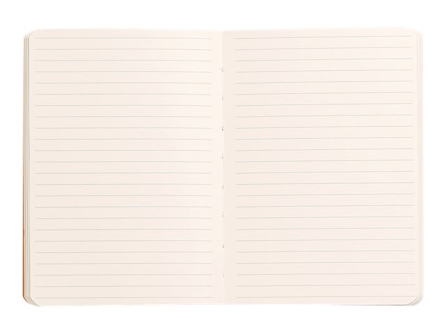 1 Carnet broché Rhodiarama A6 140 pages,ligné, couverture souple noire