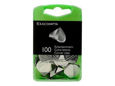 1 Boite de 100 Coins de lettres en aluminium- couleur argent