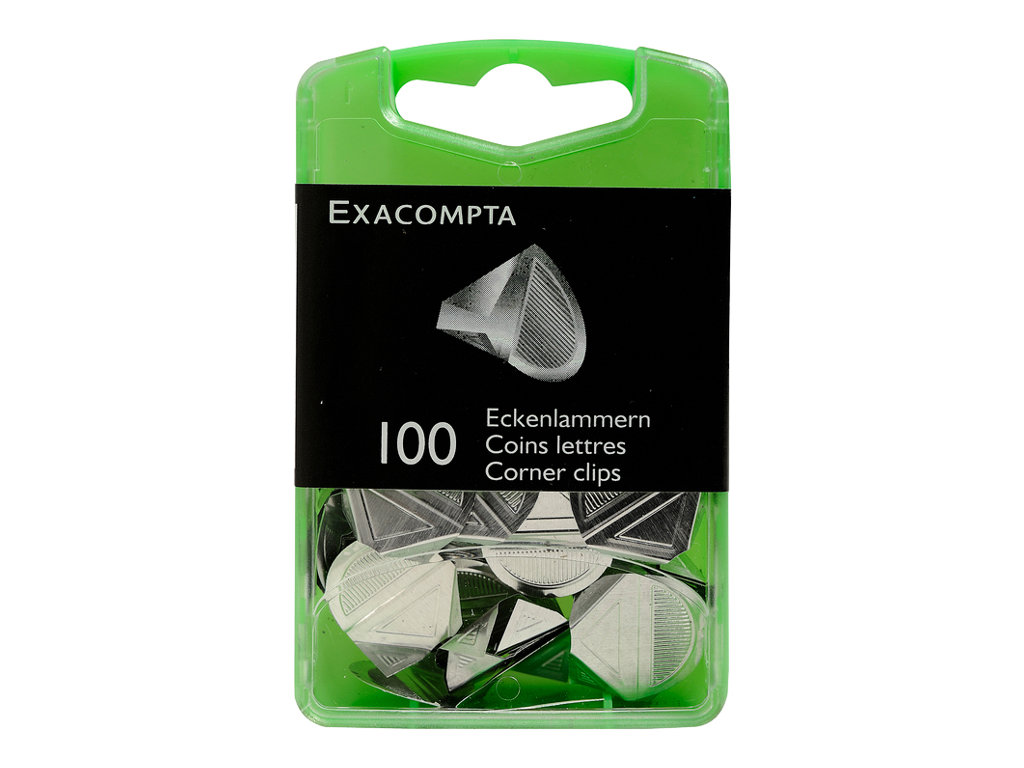 1 Boite de 100 Coins de lettres en aluminium- couleur argent