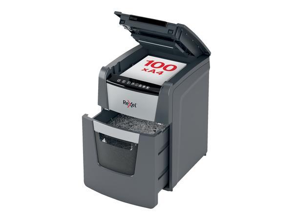 1 Destructeur Rexel Optimum AutoFeed+ 100X - Coupe croisée