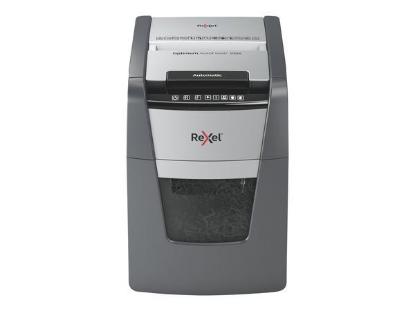 1 Destructeur Rexel Optimum AutoFeed+ 100X - Coupe croisée
