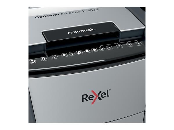 1 Destructeur Rexel Optimum Auto+ 300X -Coupe croisée