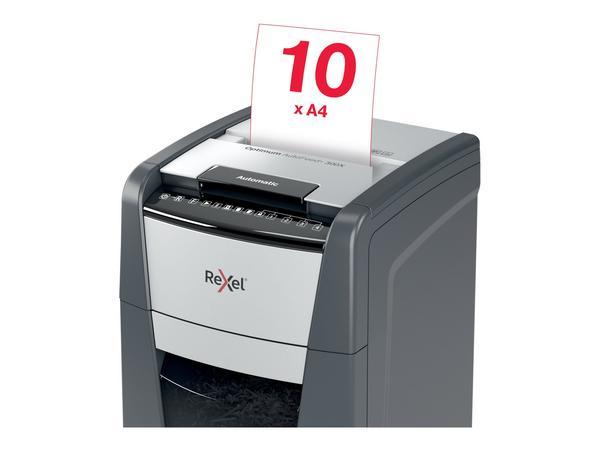 1 Destructeur Rexel Optimum Auto+ 300X -Coupe croisée