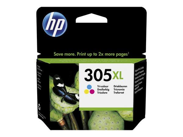 1 HP 305XL cartouche d'encre 3 couleurs 3YM63AE