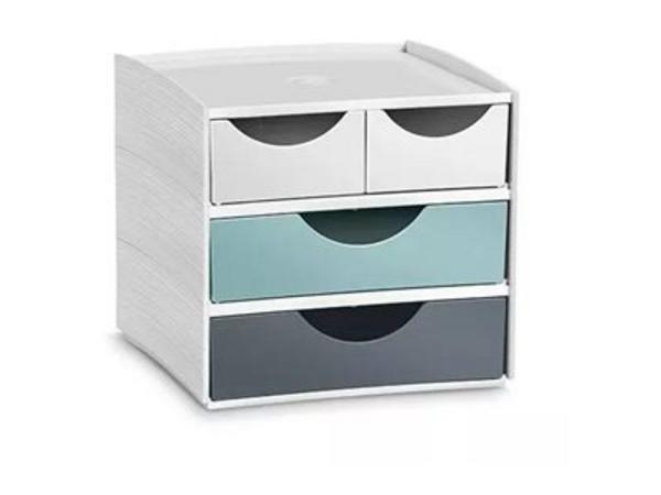 1 Mini module de rangement Riviera Multicolore Dim 18,6 x 18,5 H 17,5 cm