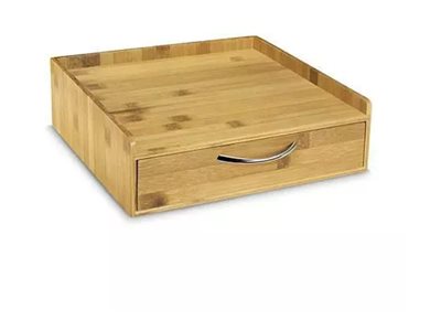 1 Range dosettes 1 tiroir en bambou