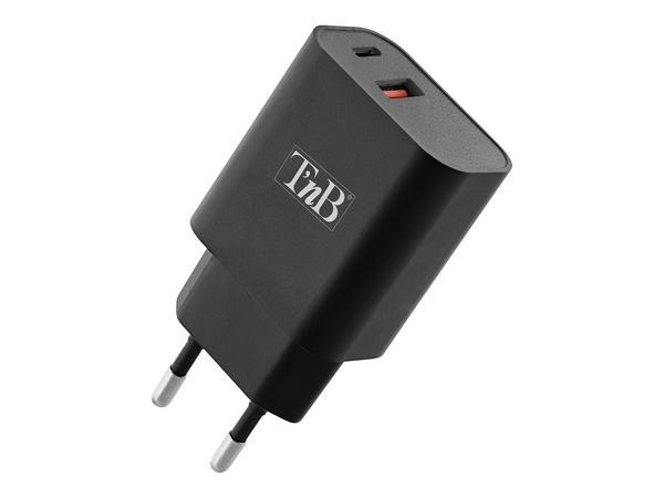 1 Chargeur secteur USB-C Power Delivery + USB-A QuicK charge 30W