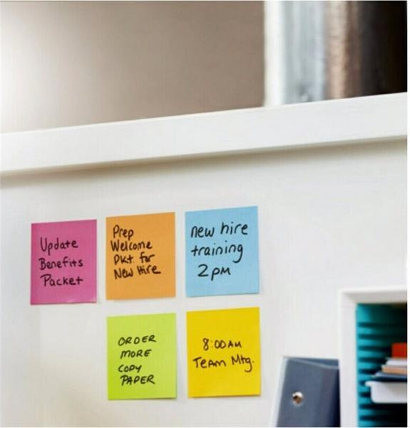 1 Lot de 5 Notes Super Sticky Collection Boost, 76 x 76 mm, 90 feuilles
